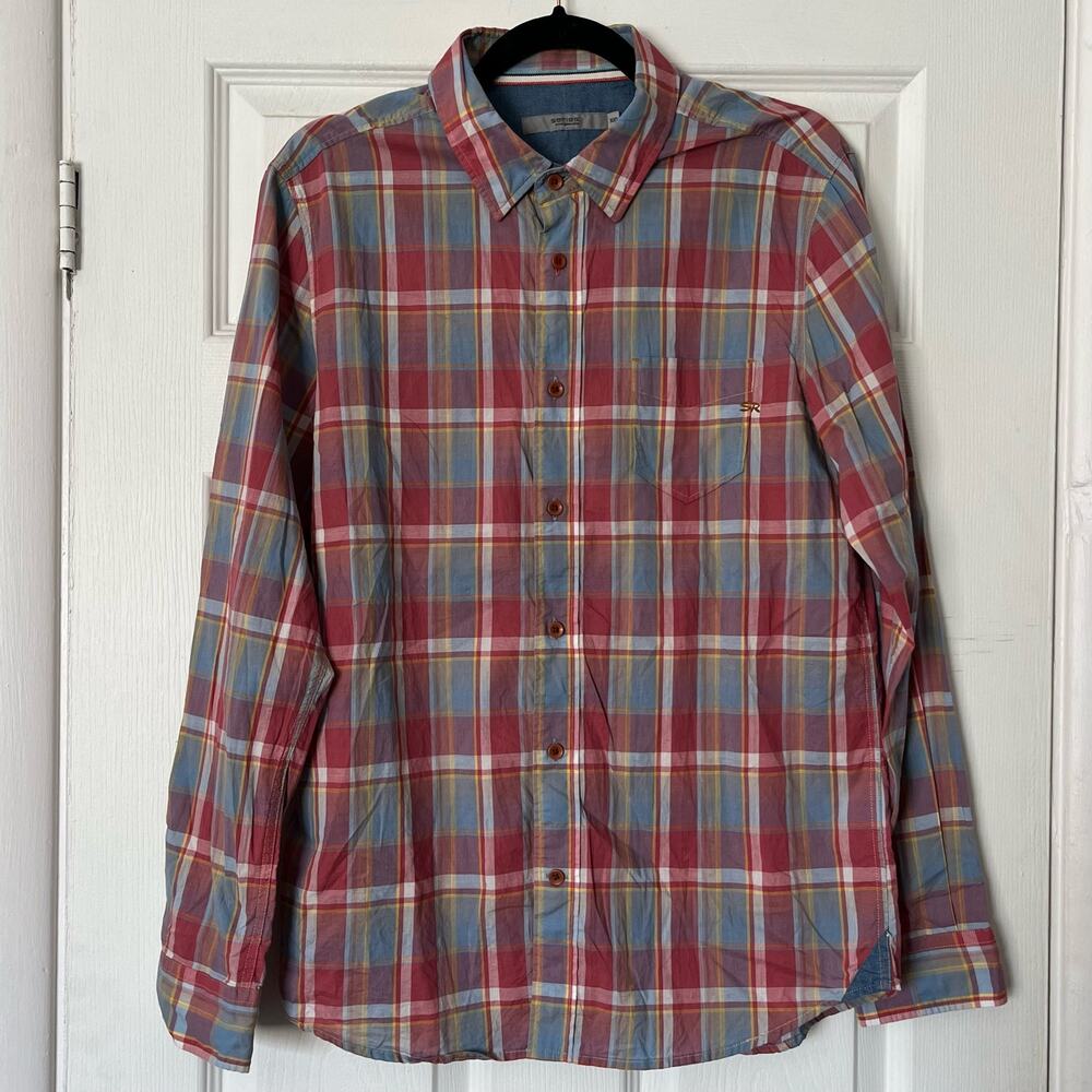 Series: Plaid Button-Down Shirt - Size 100 [KOR]